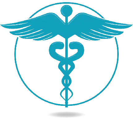 عکس عصای زئوس به رنگ آبی خوشرنگ نماد پزشکی و سلامت