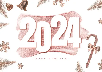 عکس گرافیکی خاص و یونیک تبریک سال نو میلادی 2024 و کریسمس 2024 