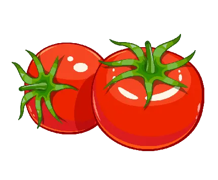 دانلود عکس png گوجه فرنگی کارتونی با پوست براق و سفت