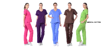 عکس خانم های پرستار با لباس های رنگارنگ PNG