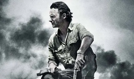 دانلود عکس پروفایل سیاه و سفید ریک در سریال پرطرفدار واکینگ دد Walking Dead