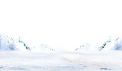 عکس کوه های یخی زمستان با فرمت png بدون پس زمینه 