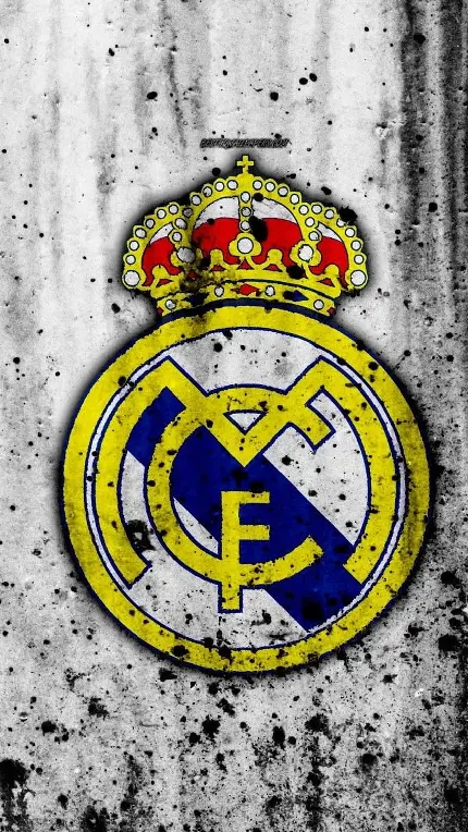 دانلود عکس لوگو رئال مادرید روی پارچه سفید 