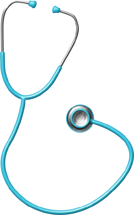 دانلود طرح لایه باز لوگو گوشی پزشکی به رنگ آبی فیروزه ای