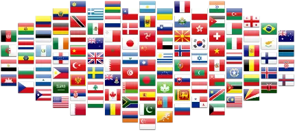 عکس پرچم های مختلف کشور های جهان با فرمت PNG