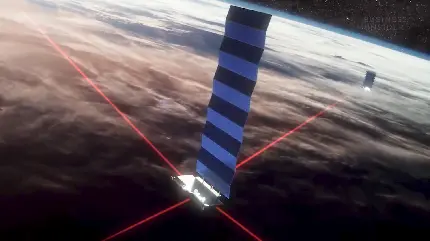 استوک ماهواره ی استارلینک Starlink در فضا 