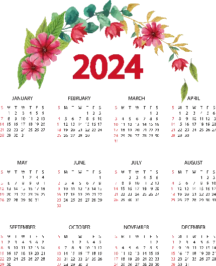 عکس از تقویم 2024 مناسب چاپ‌ برای روی میز کاری