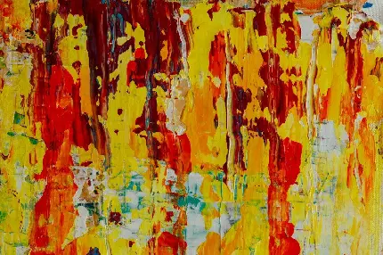 زمینه نقاشی انتزاعی اکسپرسیونیسم با ترکیب رنگ های پاییزی