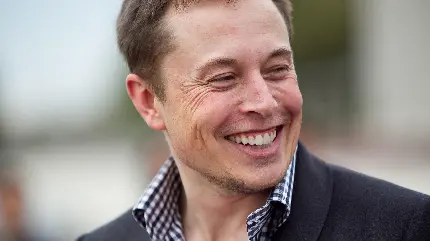 تصویر چهره شاد و جذاب ایلان ماسک Elon musk