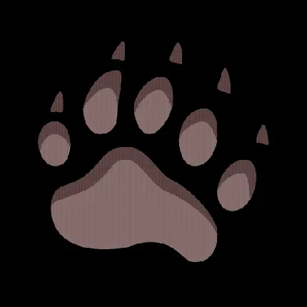 نقاشی پنجه خرس برای طراحی آیکون و کرسرها و لوگو ها