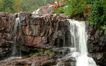 عکس پروفایل منظره و طبیعت آبشار با بهترین کیفیت ممکن