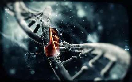 عکاسی جالب از DNA دو رشته ای داخل هسته سلول