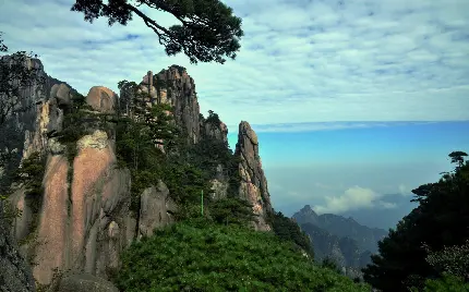 عکس منظره ی زیبای کوه سانکینگ واقع در کشور بزرگ چین 