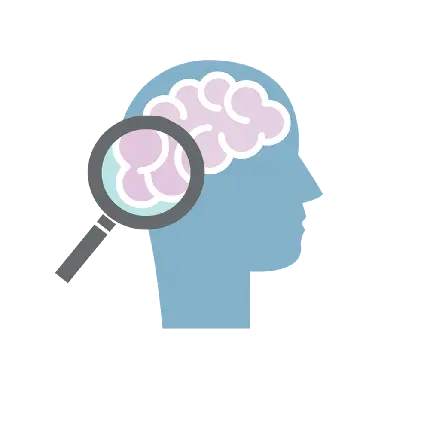 عکس ساده و شیک با زمینه شفاف مطالعات روان پزشکی روی مغز