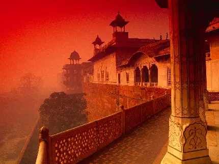 جدیدترین عکس قلعه تاریخی آگرا در هند برای پروفایل خاص تلگرام