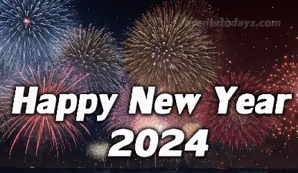چاپ پوستر عکس ساده و با کیفیت برای تبریک سال نو میلادی 2024 و کریسمس 2024