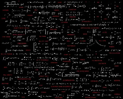 تصویر دیدنی و جالب محاسبات طولانی فیزیک ذرات با زمینه مشکی