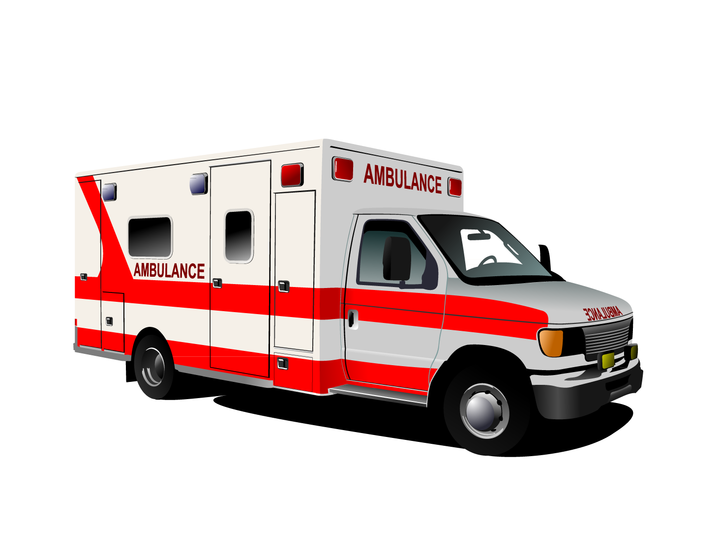 دانلود عکس با زمینه شفاف ماشین آمبولانس ویژه برای فتوشاپ
