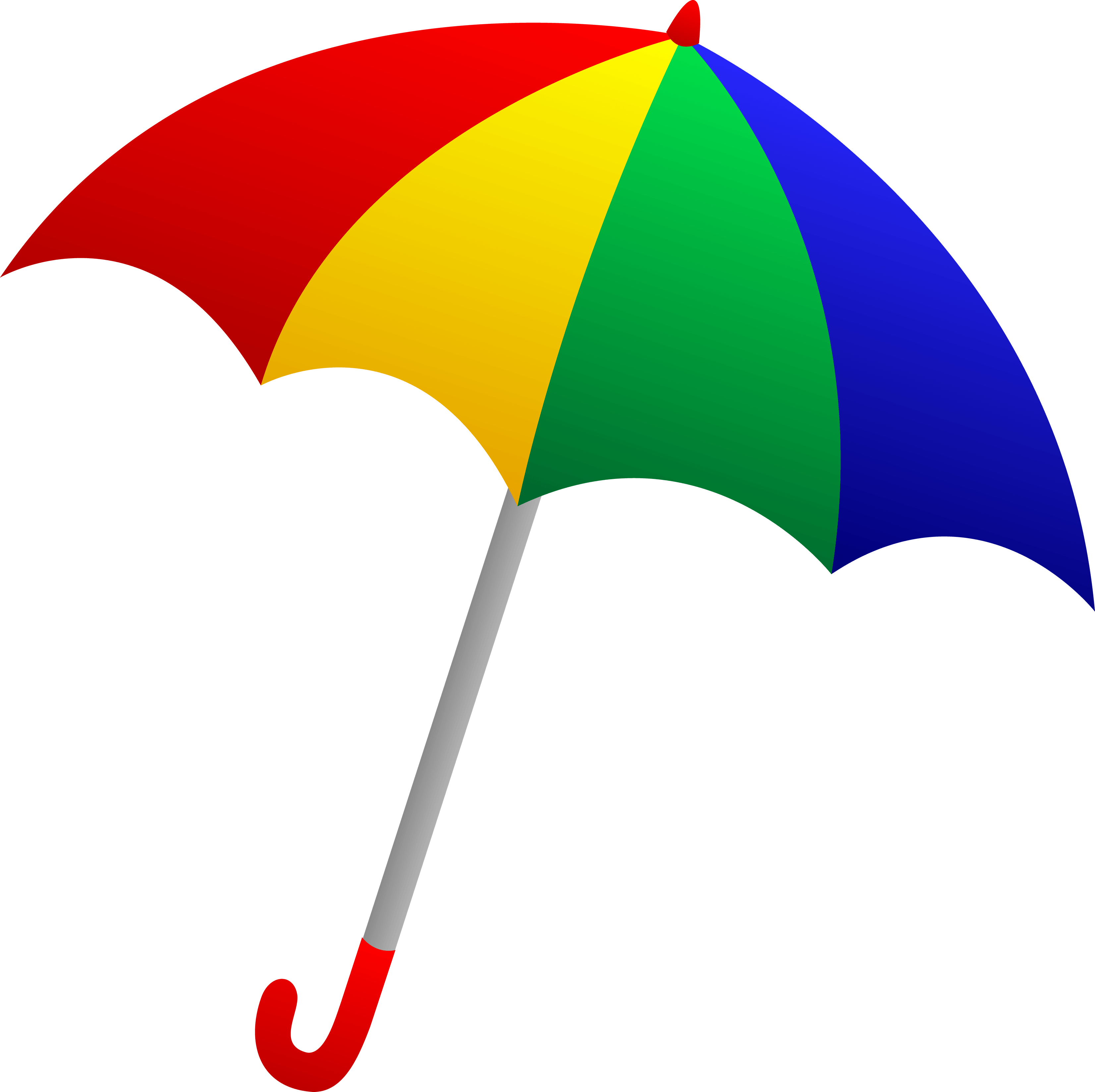 png نقاشی دیجیتالی چتر رنگارنگ با کیفیت عالی