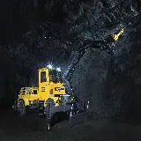 تونل زیرزمینی مهندسی شده در اعماق زمین برای استخراج مواد معدنی