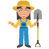 چاپ قاب موبایل و گوشی دانلود عکس دور بری شده کشاورز خانم با فرمت PNG