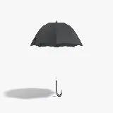 چاپ قاب موبایل و گوشی عکس مینیمال سایه چتر مشکی در محیطی سفید رنگ
