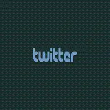 چاپ پوستر دانلود تصویر نوشته توییتر Twitter با فونت خاص و زمینه تیره 