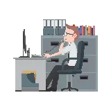 چاپ قاب موبایل و گوشی عکس فانتزی جدید شغل کارمندی با فرمت png برای فتوشاپ
