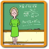 قشنگ ترین عکس کارتونی خانم معلم ریاضی برای پروفایل دخترانه