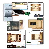 چاپ قاب موبایل و گوشی تصویر طراحی نقشه و پلان داخلی ساختمان یا نقشه معماری