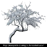 چاپ قاب موبایل و گوشی تصویر درخت برفی شیک و خاص PNG پی ان جی 