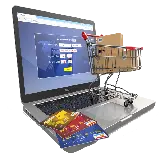 چاپ قاب موبایل و گوشی چرخ خرید فروشگاهی و کارت های بانکی روی لپ تاپ پی ان جی