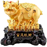 چاپ قاب موبایل و گوشی فایل png قلک خوک ساخته شده از طلا برای اینشات