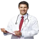 چاپ قاب موبایل و گوشی دانلود تصویر پزشک Doctor PNG با پس زمینه شفاف