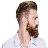 چاپ قاب موبایل و گوشی عکس png مرد بور با ریش و سبیل و موهای قهوه ای