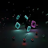 چاپ قاب موبایل و گوشی عکس پس زمینه انتزاعی با طراحی سه بعدی و مدرن 