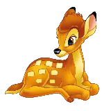 چاپ قاب موبایل و گوشی تصویر بدون پس زمینه آهو در انیمیشن بامبی Bambi 1942
