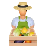 چاپ قاب موبایل و گوشی تصویر کشاورز PNG بدون چهره با کیفیت بالا 