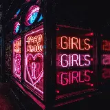 چاپ قاب موبایل و گوشی عکس پروفایل نئونی پاپ آرت GIRLS مخصوص تلگرام و واتساپ