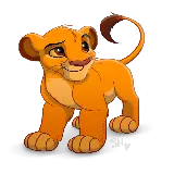 چاپ قاب موبایل و گوشی خاص ترین تصویر PNG بچه شیر ماده کارتونی بدون زمینه