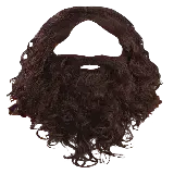 چاپ قاب موبایل و گوشی ریش و سبیل حنایی فرفری با فرمت PNG پی ان جی 