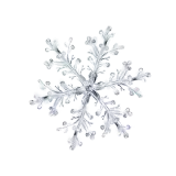 چاپ قاب موبایل و گوشی تصویر پی ان جی png دانه برف درشت کریستالی و شیشه ای دور بری شده 