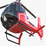 چاپ قاب موبایل و گوشی تصویر استوک هلیکوپتر لوکس قرمز با زمینه سفید 