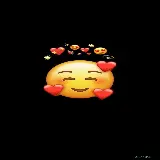 چاپ قاب موبایل و گوشی دانلود عکس کاور هایلایت ایموجی Emoji یا شکلک قلبی با زمینه مشکی 
