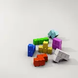 چاپ قاب موبایل و گوشی والپیپر زیبای بلوک های ساختمانی رنگارنگ با کیفیت بالا 