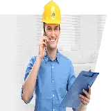 چاپ قاب موبایل و گوشی عکس مهندس کشاورز واقعی در حال صحبت با تلفن PNG
