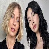 چاپ قاب موبایل و گوشی عکس دو نوع مدل مو زنانه و دخترانه برای موهای مشکی و طلایی 