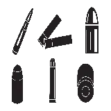 چاپ قاب موبایل و گوشی تصویر PNG گرافیکی و هنری طرح فشنگ های جنگی 