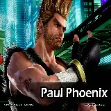 چاپ قاب موبایل و گوشی عکس نوشته پال فینکس Paul Phoenix مخصوص پروفایل و پست گیمر های حرفه ای 