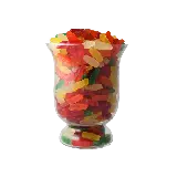 چاپ قاب موبایل و گوشی عکس ظرف شیشه ای پراز پاستیل های خرسی کوچک